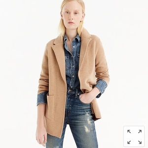 J. Crew Open-front sweater blazer in khaki NWT